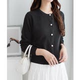 パールボタンニットカーディガンショート | alotta | 詳細画像30