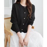 パールボタンニットカーディガンショート | alotta | 詳細画像31