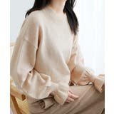 アイボリー | ふんわりタッチキャンディースリーブニット | alotta