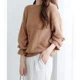 モカベージュ | ふんわりタッチキャンディースリーブニット | alotta