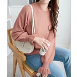 ピンク | ふんわりタッチキャンディースリーブニット | alotta