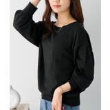 パフ袖ゆるニットトップス | alotta | 詳細画像8