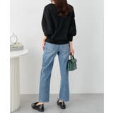 パフ袖ゆるニットトップス | alotta | 詳細画像10