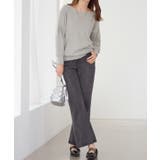 パフ袖ゆるニットトップス | alotta | 詳細画像28