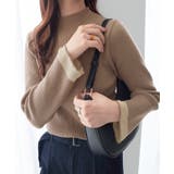 袖シアー切替ニットプルオーバー | alotta | 詳細画像18 