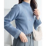 袖シアー切替ニットプルオーバー | alotta | 詳細画像27 