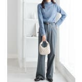 袖シアー切替ニットプルオーバー | alotta | 詳細画像33 