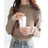 もっちり袖配色リブニット | alotta | 詳細画像11