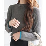 もっちり袖配色リブニット | alotta | 詳細画像22