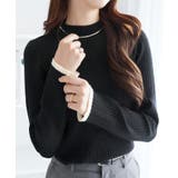 もっちり袖配色リブニット | alotta | 詳細画像32