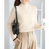 もっちり袖配色リブニット | alotta | 詳細画像5