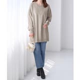 ゆるニットVネックチュニック | alotta | 詳細画像20