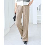 グレージュ | カットジョーゼットフレアパンツ | alotta