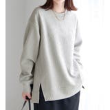 ライトグレー | すっきり見え花柄ジャガードチュニック | Viola e Viola