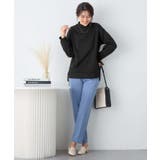 裏起毛ニットソーリブ切替トップス | Viola e Viola | 詳細画像9 