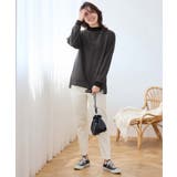 裏起毛ニットソーリブ切替トップス | Viola e Viola | 詳細画像14 