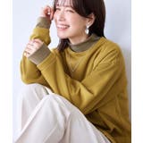 イエロー | 裏起毛ニットソーリブ切替トップス | Viola e Viola