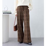 ブラウンケイチェック | 裏ファーストレートパンツ | Viola e Viola