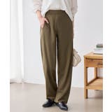 カーキブラウン | ポンチカーブパンツ | Viola e Viola