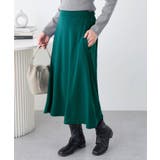 グリーン | 【選べる丈】なめらかポンチフレアミドルス | Viola e Viola
