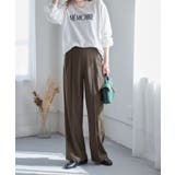 楽ちん!美脚見えセンタープレスワイドパン | alotta | 詳細画像4