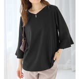 フレアースリーブ７分丈ブラウス | alotta | 詳細画像17 