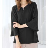 フレアースリーブ７分丈ブラウス | alotta | 詳細画像19 