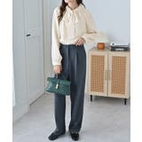 フリル衿ボウタイデザインブラウス | alotta | 詳細画像7 