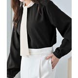 ３ＷＡＹピン付き配色ボウタイブラウス | alotta | 詳細画像12 