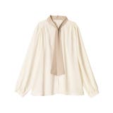 ３ＷＡＹピン付き配色ボウタイブラウス | alotta | 詳細画像25 