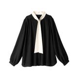 ３ＷＡＹピン付き配色ボウタイブラウス | alotta | 詳細画像27 