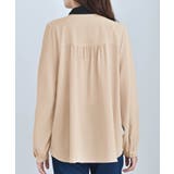 ３ＷＡＹピン付き配色ボウタイブラウス | alotta | 詳細画像8 