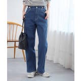 ブルー | 隠しゴムで見た目すっきり楽ちんデニム | Viola e Viola