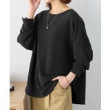 ブラック | ふくれジャガードドルマントップス | Viola e Viola