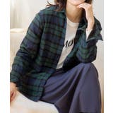 グリーン系 | あったか裏フリースチェックシャツ | Viola e Viola