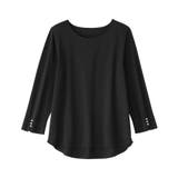 8分袖パール調ボタンTシャツ | alotta | 詳細画像27