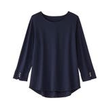 8分袖パール調ボタンTシャツ | alotta | 詳細画像28
