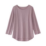 8分袖パール調ボタンTシャツ | alotta | 詳細画像29