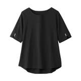 8分袖パール調ボタンTシャツ | alotta | 詳細画像30