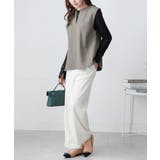 圧縮ニットキーネックベスト        | alotta | 詳細画像3 