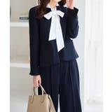 ネイビーストレート | 【選べるボトムス】洗える！３点セットスーツ | alotta