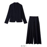 【2点セット】洗える!カラーレスジャケットガウチョスーツ | Viola e Viola | 詳細画像5