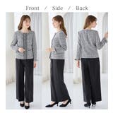 フリンジ使いツイードノーカラージャケット | alotta | 詳細画像8 