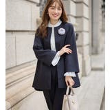 ネイビー | 【３点セット】洗える！Ａラインジャケット | alotta