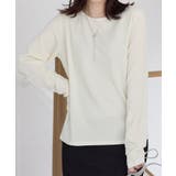 アイボリー | 立体ジャカードシンプルロンT | Viola e Viola