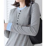 1枚着映えレイヤード風ヘンリーネックリブトップス | Viola e Viola | 詳細画像10