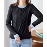 1枚着映えレイヤード風ヘンリーネックリブトップス | Viola e Viola | 詳細画像15