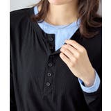 1枚着映えレイヤード風ヘンリーネックリブトップス | Viola e Viola | 詳細画像16