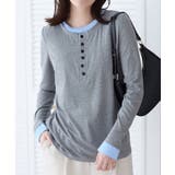 1枚着映えレイヤード風ヘンリーネックリブトップス | Viola e Viola | 詳細画像5