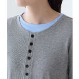 1枚着映えレイヤード風ヘンリーネックリブトップス | Viola e Viola | 詳細画像9